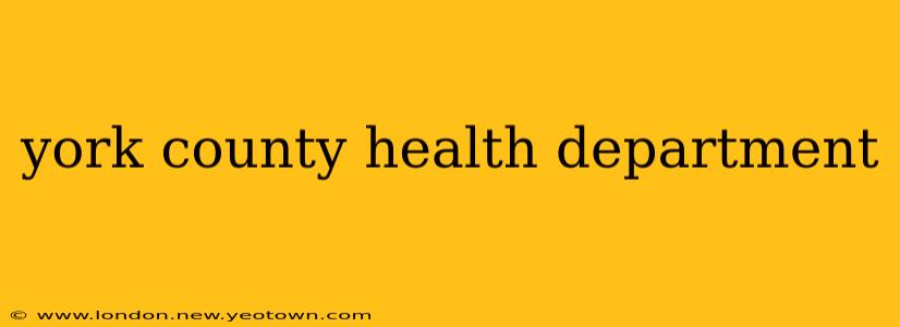 york county health department