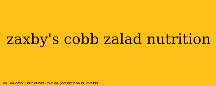 zaxby's cobb zalad nutrition
